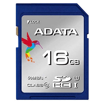 کارت حافظه SDHC ای دیتا مدل Premier کلاس 10 استاندارد UHS-I U1 سرعت 50MBps ظرفیت 16 گیگابایت